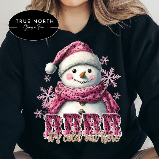 Sweatshirt Hoodie T-Shirt Christmas BRRRRRR Its Cold Out  Here