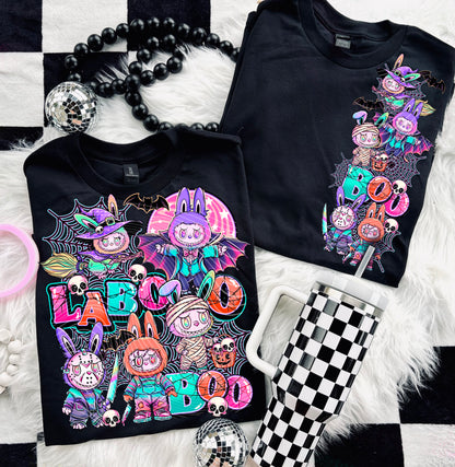 DTF Transfer – LaBOOO  BOO Halloween Bunny Squad with Costumes, Skulls