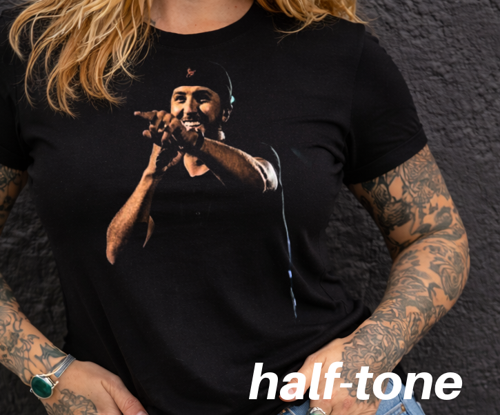 DTF Transfer Half-Tone Luke B Country