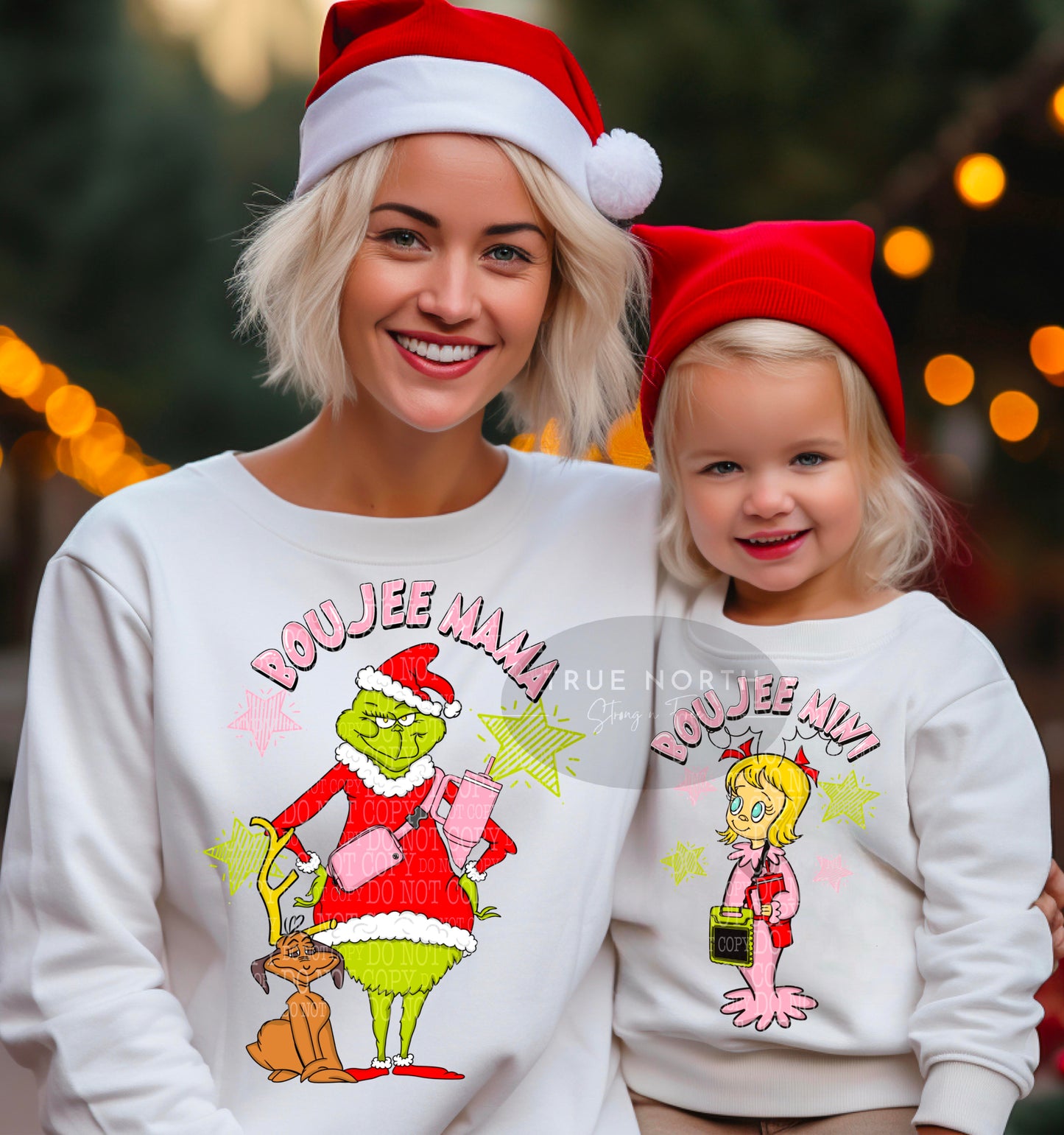 DTF Transfer Christmas  Mama & Mimi Grinch Grinch Jumbo