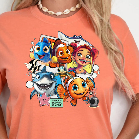 DTF Transfer Finding Clown Fish Inspired Print