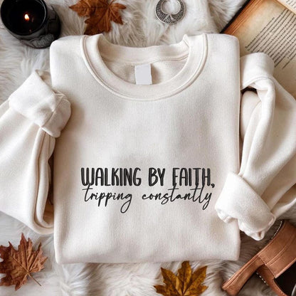 Embroidered Walking by Faith Tripping Constantly