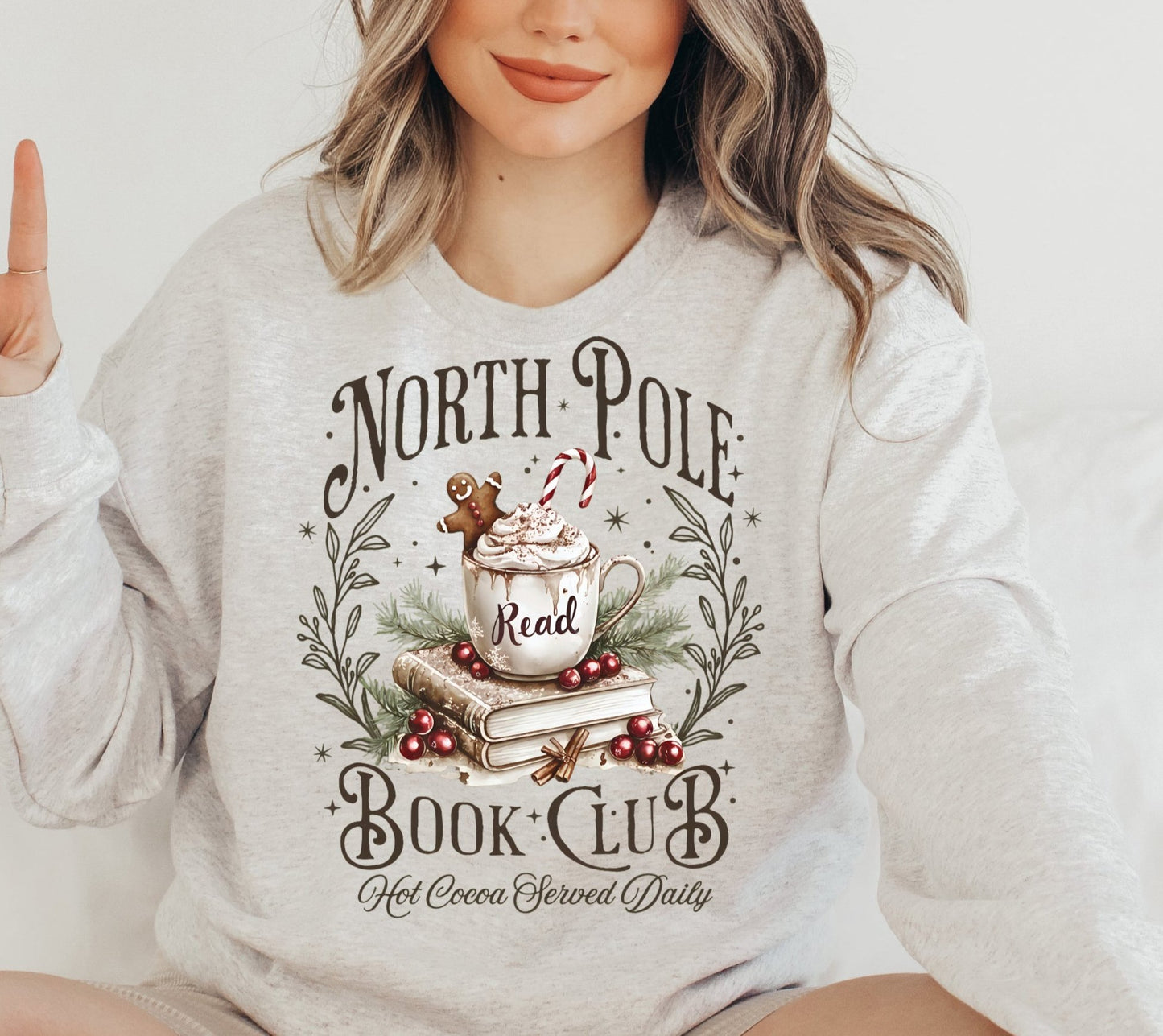 DTF Transfer Christmas North Pole Book Club