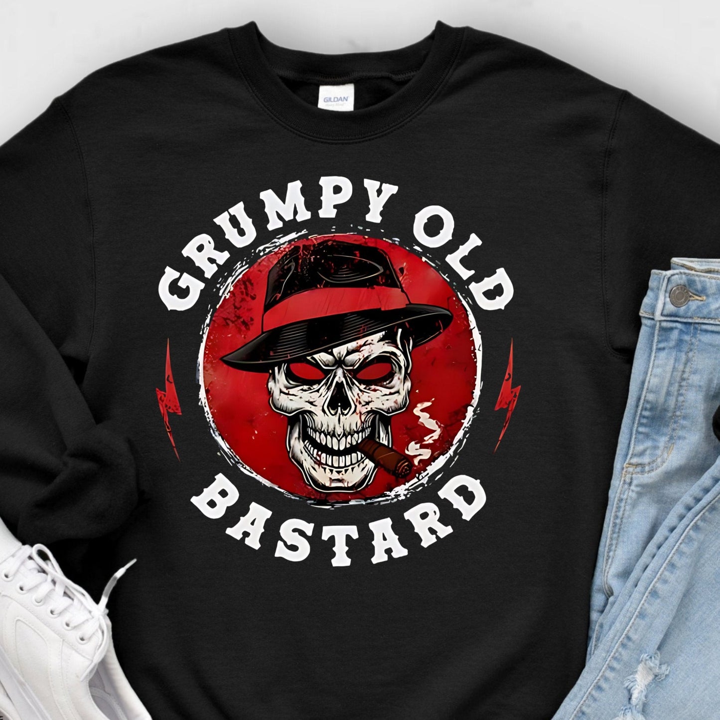 Sweatshirt Hoodie or T-Shirt Gear Heads Grumpy Old Bastard