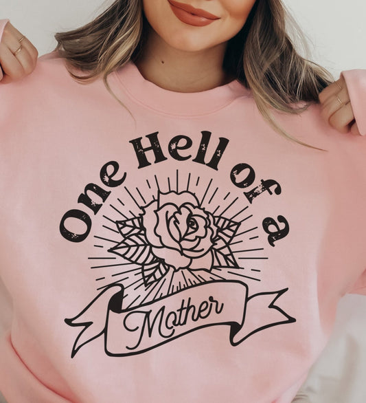 DTF Transfer Mom Mama - One Hell Of A Mom