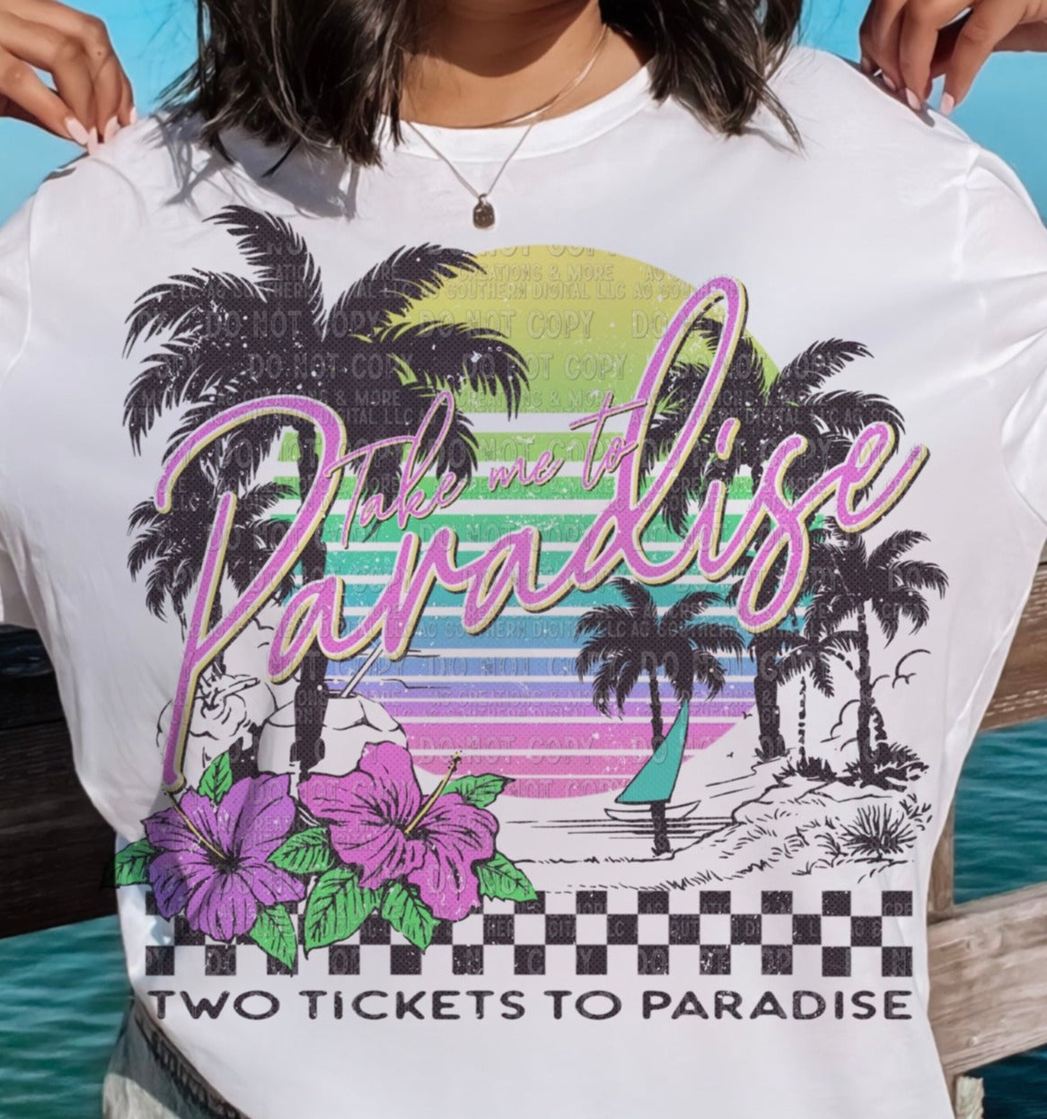 T-Shirt Tee's Or Sweatshirt  Summer Summer Take Me To Paradise / Two Tickets