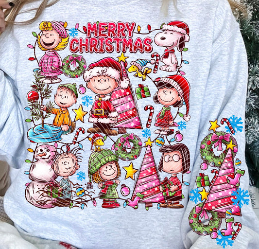 Sweatshirt Hoodie T-Shirt Christmas Peanuts The Entire Gang