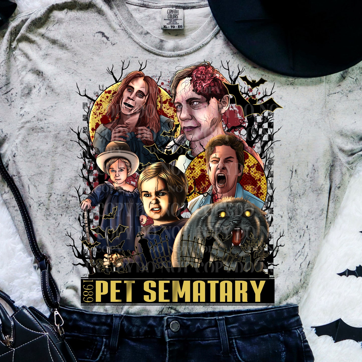 DTF Transfer Fall  Halloween  1989 pet sematary