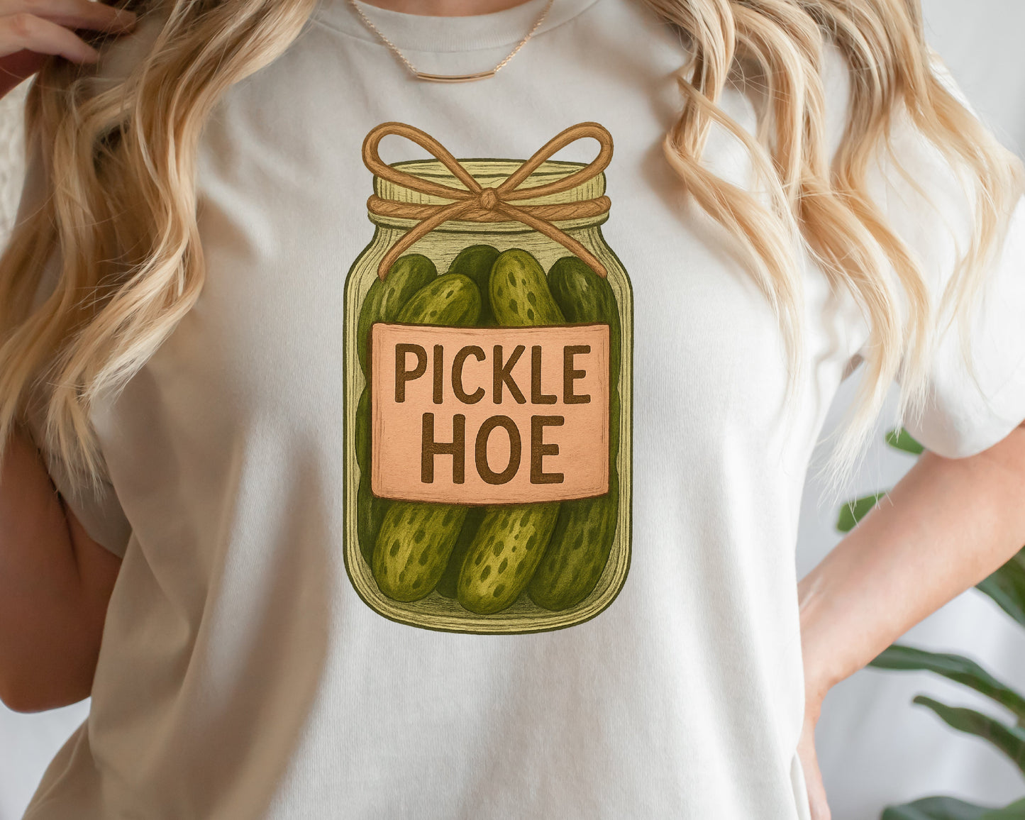 DTF Transfer Pickle Hoe – Funny Jar Design with Pickles & Sass