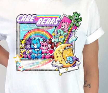 DTF Transfer Care Bears w/ Sleeve offered