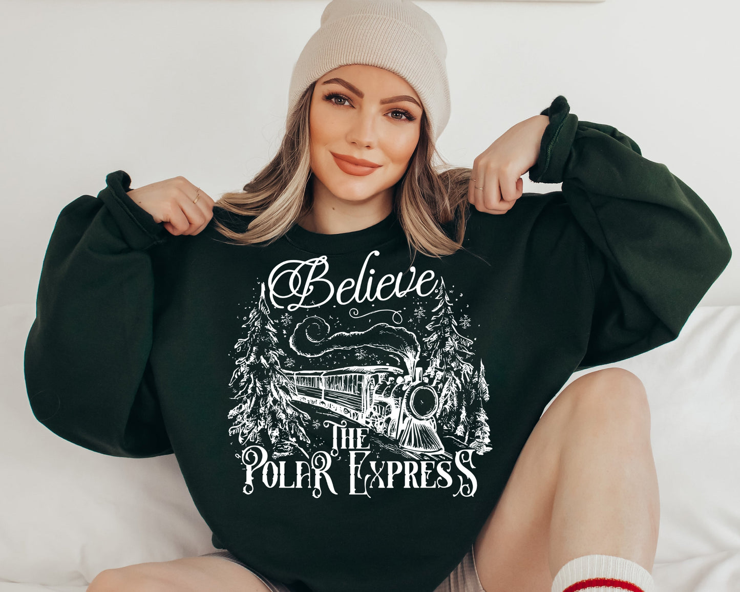 Sweatshirt Hoodie T-Shirt Christmas Polar Express Comes in 6 Colors