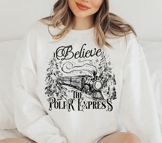 Sweatshirt Hoodie T-Shirt Christmas Polar Express Comes in 6 Colors