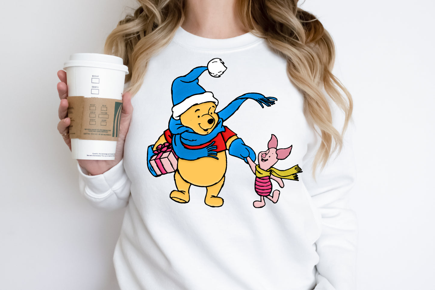 DTF Transfer Christmas Pooh and Piglet #2