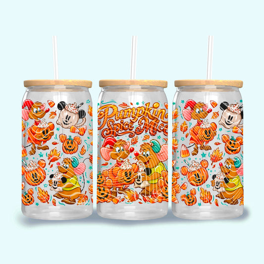 UV-DTF Cup Wrap Pumpkin Spice Mice