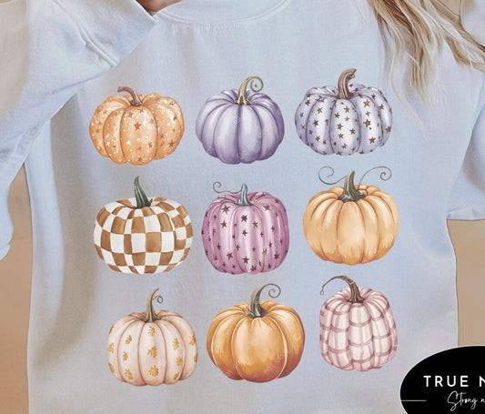 DTF Transfer Fall Country Pumpkins Home Decor Colors