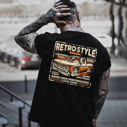 Sweatshirt Hoodie Or T-Shirt  Gear Heads Retostyle Classic Truck 1976