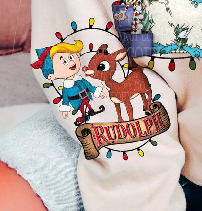 Sweatshirt Hoodie Or T-Shirt  Christmas Rudolph