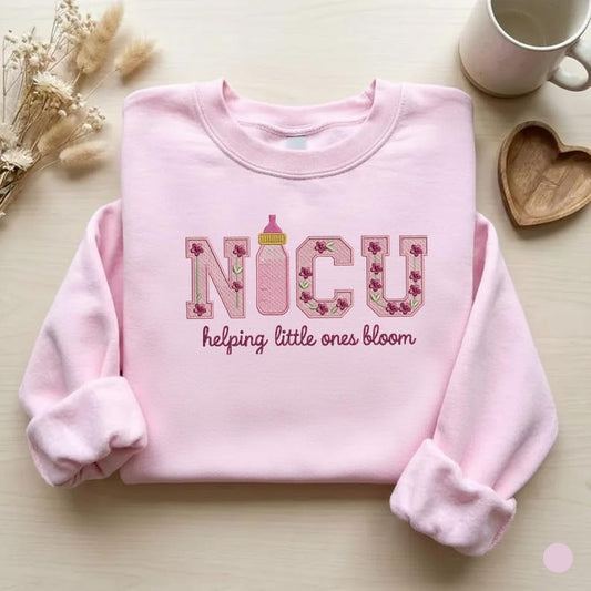 Embroidered NICU Helping Babies Bloom Sweatshirt