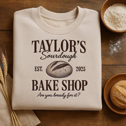 Embroidered Sourdough Bread Lover Crewneck