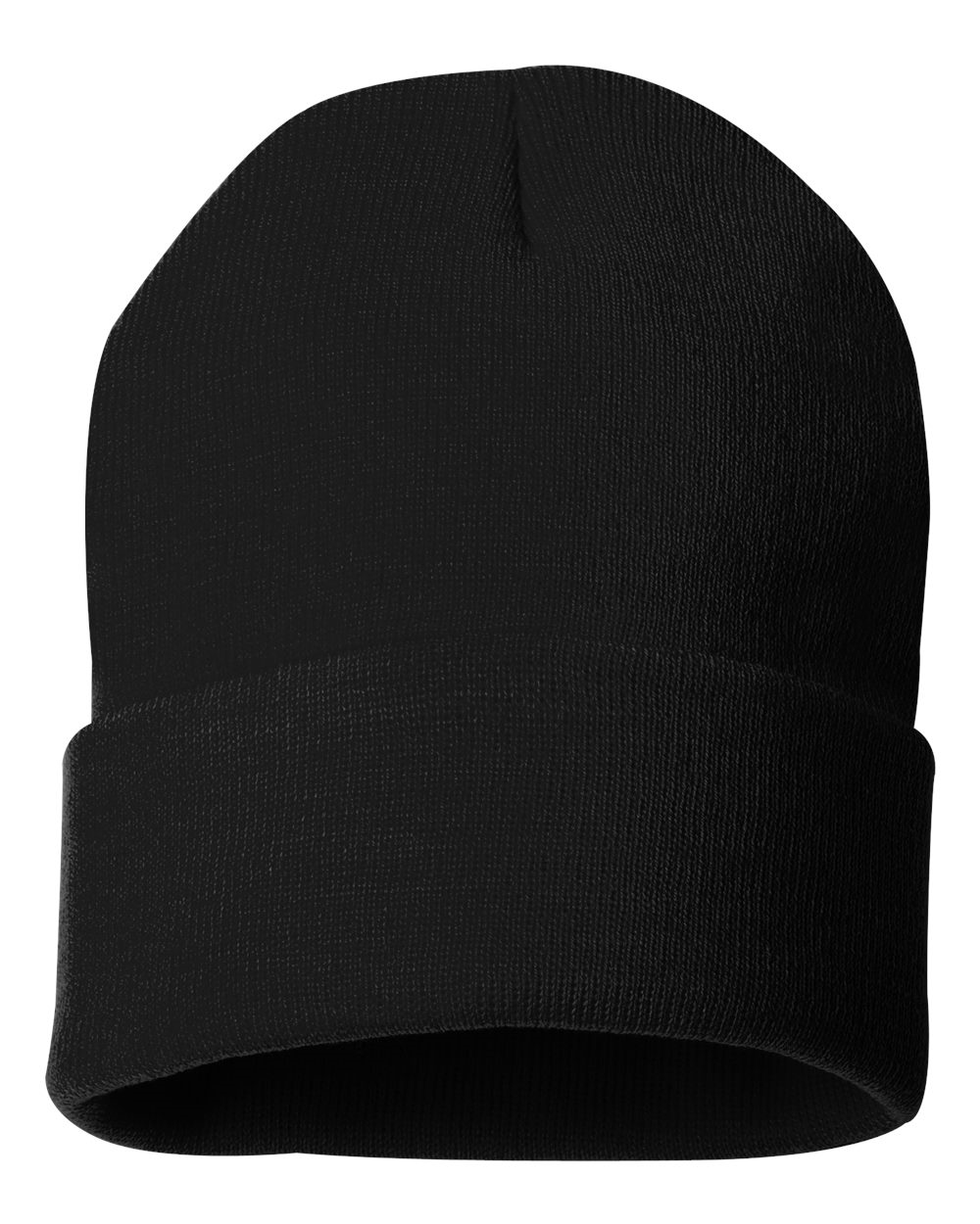 12-inch Solid Knit Toque - Black