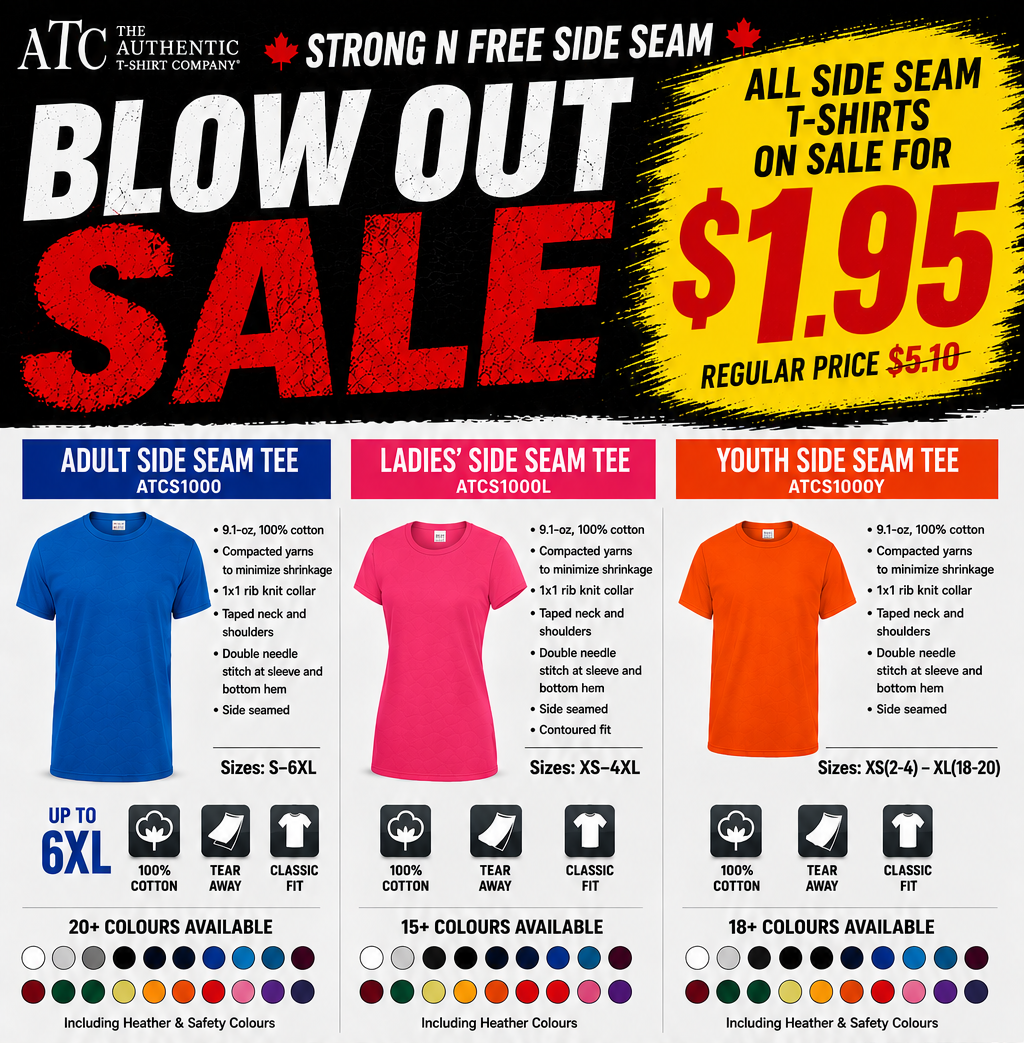 ATC™ EVERYDAY SIDE SEAM TEE - ATCS1000