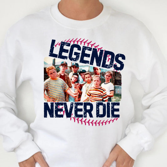 DTF Transfer Baseball Legends Never Die