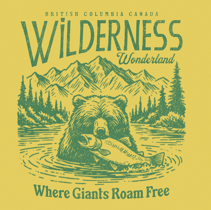 DTF Transfer Wilderness Wonderland British Columbia Bear ✨Editable Transfer✨