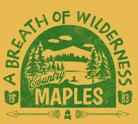 DTF Transfer A Breath of Wilderness Country Maples Vintage Rustic Nature ✨Editable Transfer✨