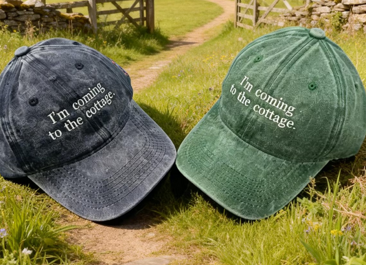 Embroidered Pigment Dyed Cap I'm Coming to the Cottage