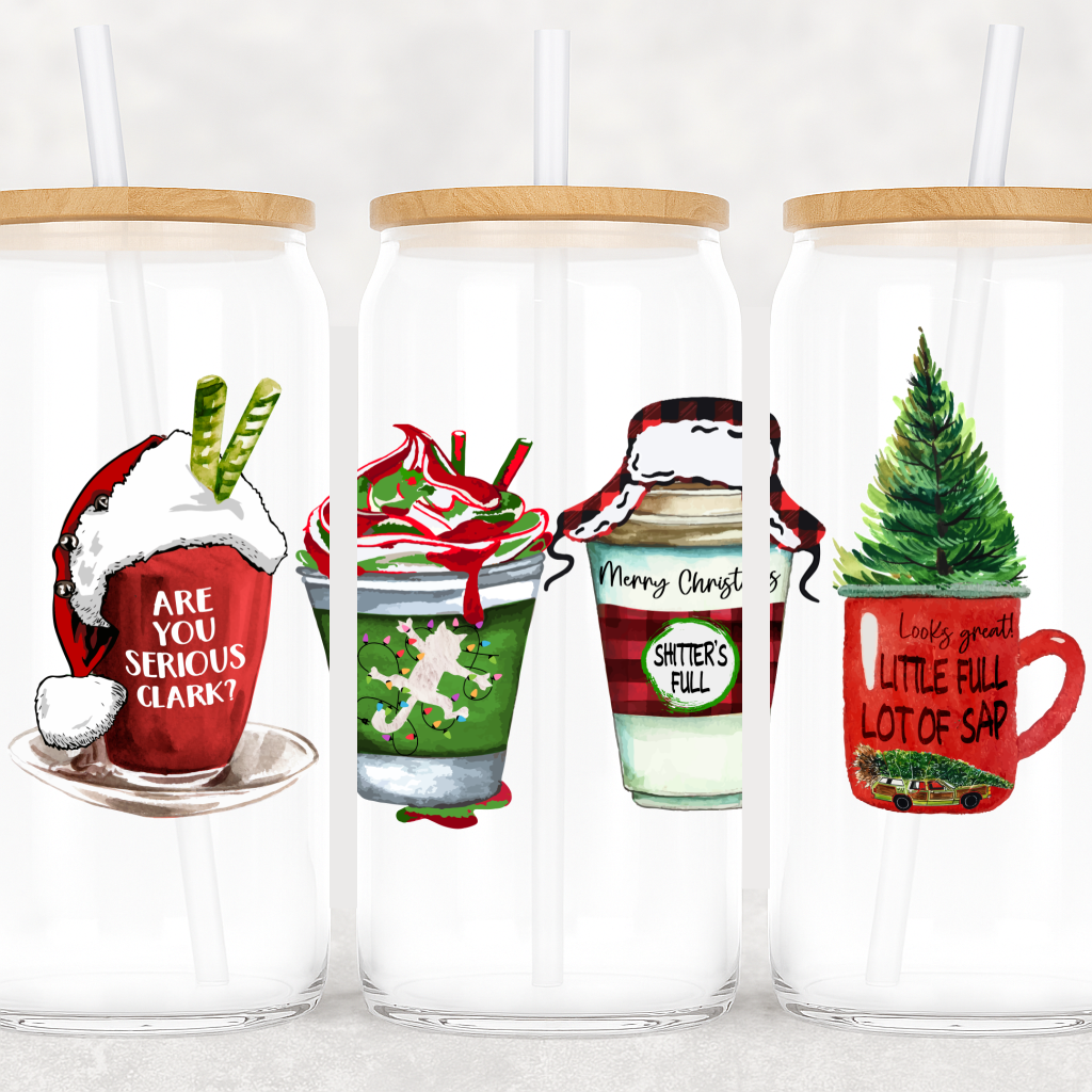 UV-DTF Cup Wrap Christmas Vacation Coffee Cups