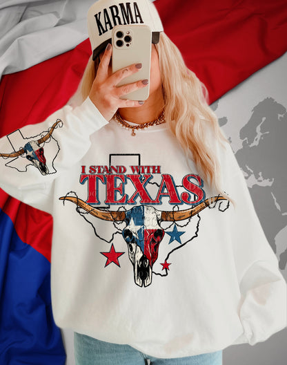 DTF Transfer Country I Stand With Texas