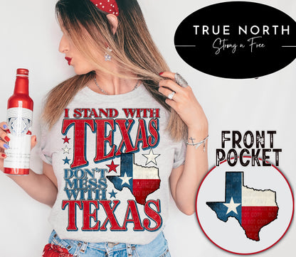 DTF Transfer Rustic Country I Stand With Texas