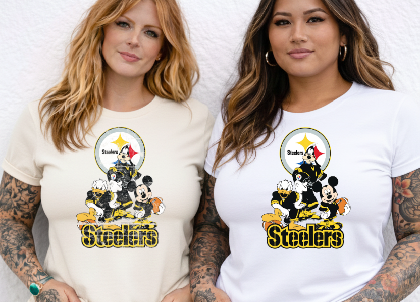DTF Transfer Steeelers Football Cartoon Crew Graphic