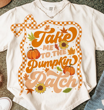 Pumpkin Patch – Take Me to the Pumpkin Patch Fall – Autumn Floral Bow for Cozy Vibes. Fall Pumpkin Bow