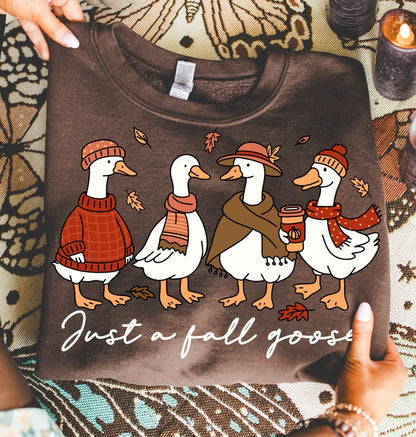 Fall Goose – Funny Cozy Goose – Autumn Goose Shirt