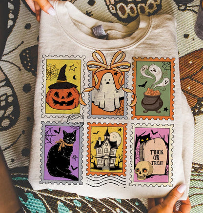Retro Halloween Cat Ghost – Girly Halloween – Fall
