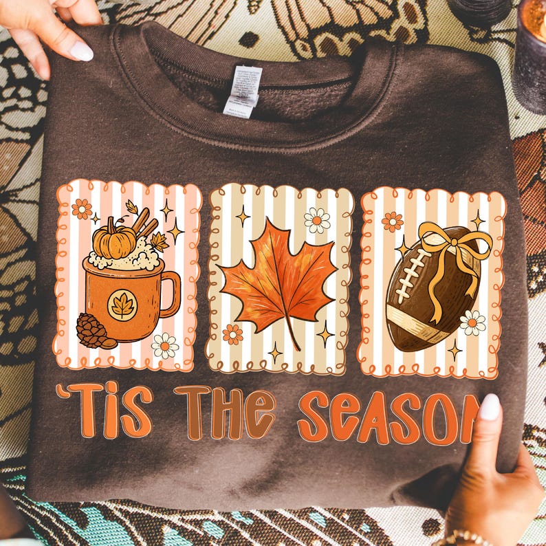 Tis The Season – Retro Football Coquette Bow – Football Fall