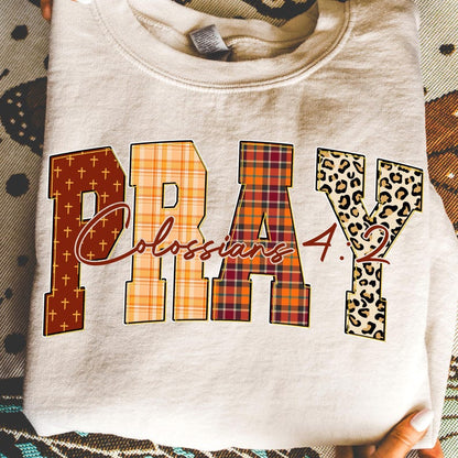 Leopard Bible Fall Vibes Bundle – Grace Joy Pray Believe Design – Fall Jesus garment preview