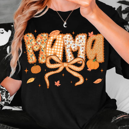 Preppy Floral Fall Mama – Fall Pumpkin – Pumpkin Lace garment preview