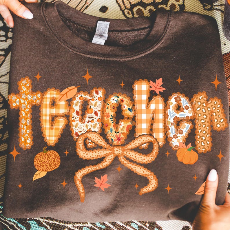 Teacher Fall Coquette – Preppy Teacher Autumn – Teach Love Inspire