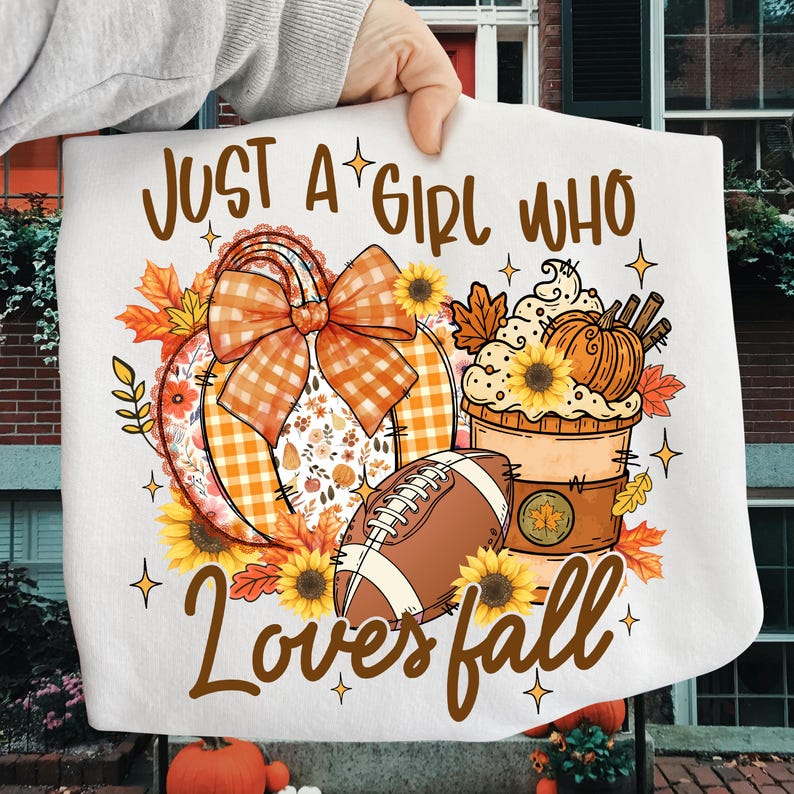 Just a Girl Who Loves Fall – Pumpkin – Football alternate preview