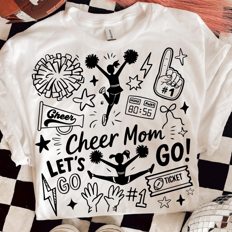 Cheer Mom – Doodle Cheer – Cheer Mama