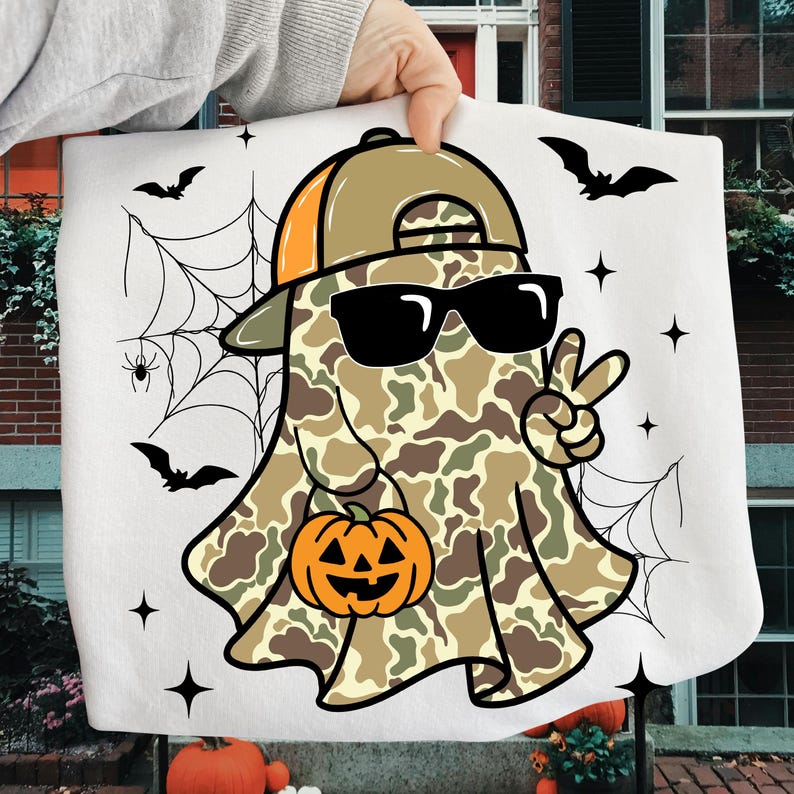 Spooky Dude Ghost Halloween Boy – Boy Boo Ghost Halloween – Retro Ball Cap Kid