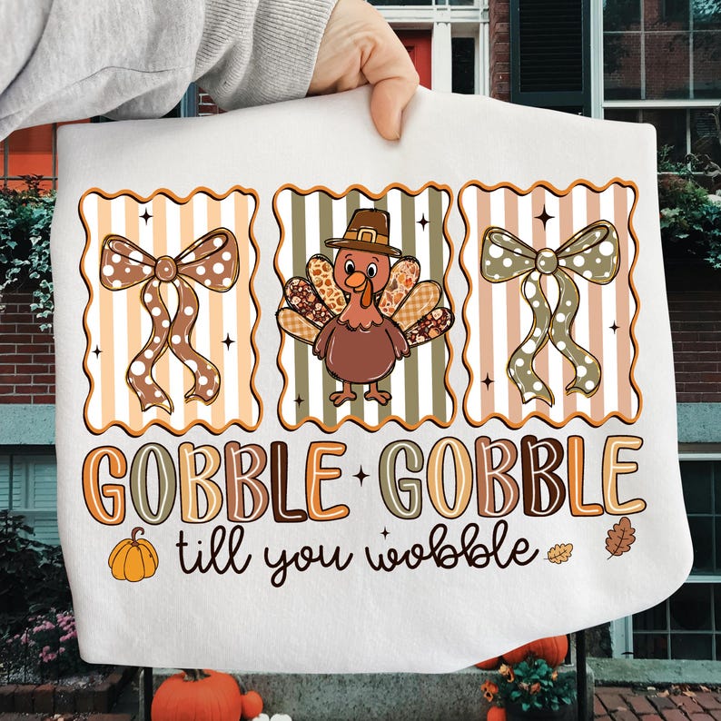 Preppy Thanksgiving Gobble – Floral Turkey – Thanksgiving Turkey
