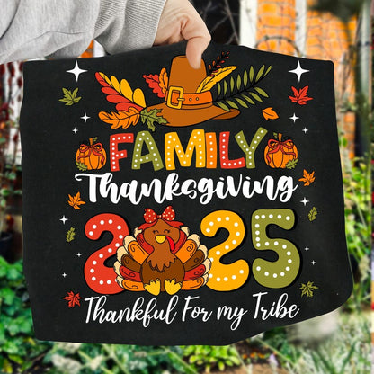 Family Thanksgiving 2025 – Funny Turkey Family Reunion tshirt – Matching Thanksgiving garment preview