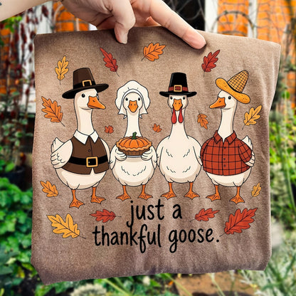 Just a Thankful Goose – Funny Goose Fall – Thankful Silly Goose
