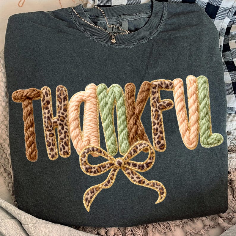 Leopard Thankful Coquette Latch Hook Yarn Crochet – Coquette Fall – Thankful alternate preview