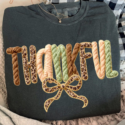 Leopard Thankful Coquette Latch Hook Yarn Crochet – Coquette Fall – Thankful alternate preview