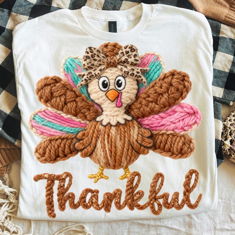 Thankful – Latch Hook Yarn Crochet Turkey – Thanksgiving