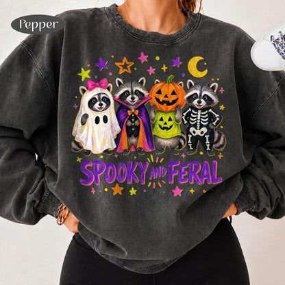 Spooky And Feral – Funny Raccoon Halloween – Raccoon Costume